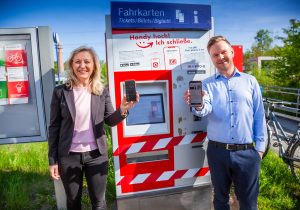 Einer der sechs Automaten, die testweise außer Betrieb genommen wurden.