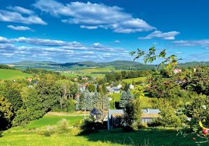 Blick vom Rundweg Schwedenstein nach Obersteina